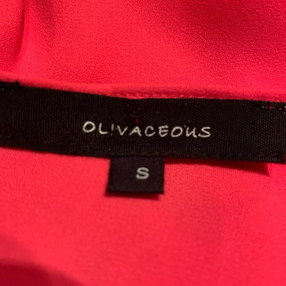 Olivaceous Hot Pink Draped Dress - Picture 5 of 6